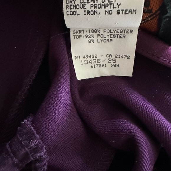 Y2K Allure Purple Satin Formal Dress Gown Glam Belt V-Back Sz 8 USA - Picture 9 of 16